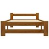 vidaXL Bed Frame without Mattress Honey Brown Solid Pine Wood 100x200cm
