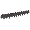 vidaXL Lawn Edging 50 pcs 103 x 15 cm Steel Black