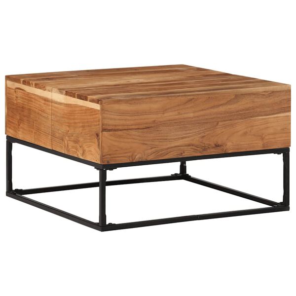 vidaXL Coffee Table 68x68x41 cm Solid Acacia Wood