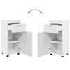 vidaXL Bathroom Cabinet Set with Drawer TULUM White 37 x 31.5 x 82 cm