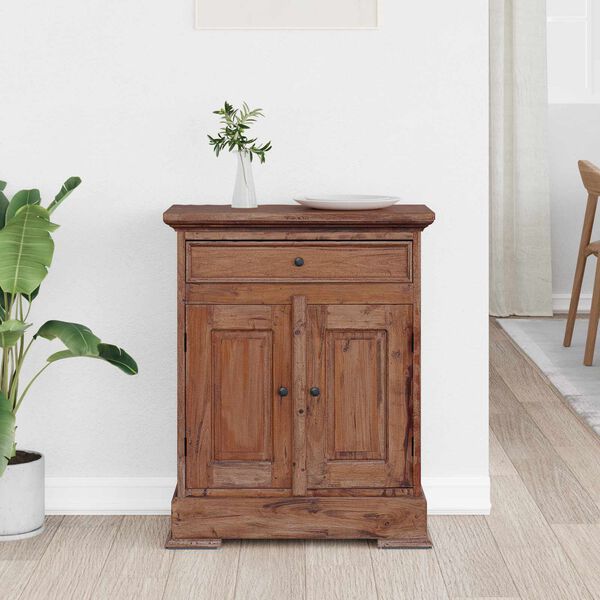 vidaXL Storage Cabinet 63 x 30 x 79 cm Solid Mahogany Wood
