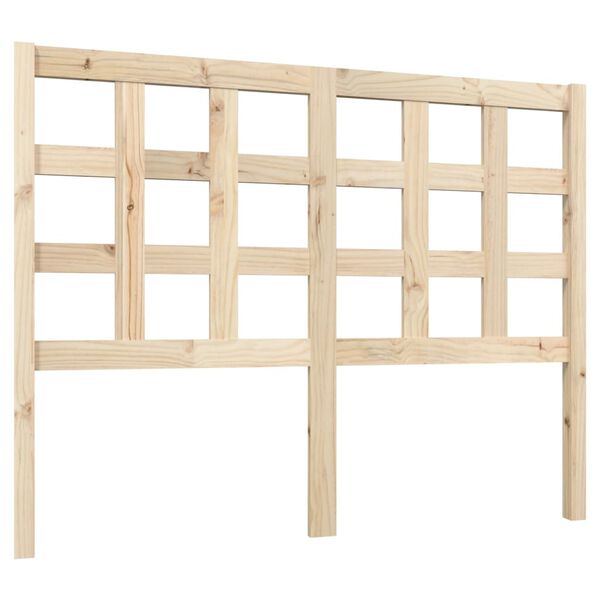 vidaXL Bed Headboard 125.5x4x100 cm Solid Wood Pine