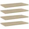 vidaXL Bookshelf Boards 4 pcs Sonoma Oak 40x20x1,5 cm Engineered Wood