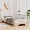vidaXL Bed Frame Brown 100 x 210 cm Solid Pine Wood
