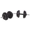 vidaXL Barbell and Dumbbell Set 90 kg