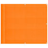 vidaXL Balcony Screen Orange 90x800 cm 100% Polyester Oxford