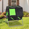 vidaXL Tumbling Composter Dual Chamber 63x60x74 cm 140 L Polypropylene
