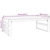 vidaXL Coffee Table 110x60x38 cm Solid Wood Teak