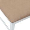 vidaXL Dining Chairs 2 pcs White 43 x 54 x 89 cm Solid Rubber Wood