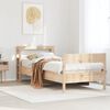 vidaXL Bed Frame without Mattress 90x190 cm Single Solid Wood Pine