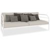 vidaXL DayBed Frame without Mattress White Metal 90x200 cm