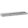 vidaXL Bed Drawers Grey Sonoma 180 x 36.5 x 16.5 cm Engineered Wood