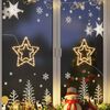 vidaXL Christmas Lights Star Silhouette 2 pcs 50 LEDs Warm White