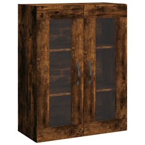 vidaXL Wall Mounted Cabinet Smoked Oak 69.5x34x90 cm Engineered Wood