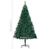 vidaXL Artificial Pre-lit Christmas Tree with Ball Set Green 150 cm PVC