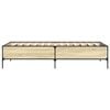 vidaXL Bed Frame without Mattress Sonoma Oak 100x200 cm