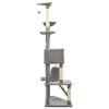 vidaXL Cat Tree with Sisal Scratching Posts Light Grey 191 cm