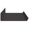 vidaXL Floating Shelf Wall-mounted 4 pcs Black 60 x 8.5 x 2.5 cm Steel