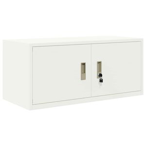 vidaXL Storage Cabinet White 90 x 40 x 40 cm Steel