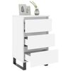 vidaXL Bedside Cabinets 2 pcs White 40x35x69 cm Engineered Wood