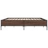 vidaXL Bed Frame without Mattress Brown Oak 180x200 cm Super King