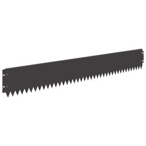 vidaXL Lawn Edging 10 pcs 103 x 15 cm Steel Black