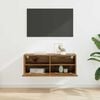 vidaXL TV Wall Cabinet Old Wood 80 x 30 x 30 cm Engineered Wood