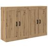 vidaXL Wall-mounted Cabinet 2 pcs Artisan Oak 69.5 x 34 x 90 cm