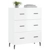 vidaXL Sideboard High Gloss White 69.5x34x90 cm Engineered Wood