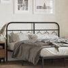vidaXL Metal Headboard Black 137 cm