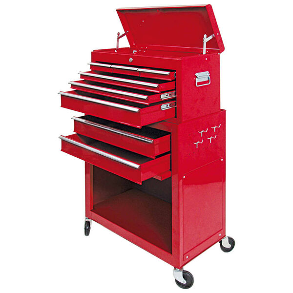 VOREL Roller Cabinet with 6 Drawers 62x33x107 cm