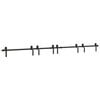 vidaXL Sliding Door Hardware Kit 366 cm Steel Black