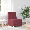 vidaXL Modular Sofa Unit Armless 3 pcs Wine Red 55 x 74 x 82 cm Fabric