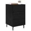 vidaXL Bedside Cabinet Black Oak 40 x 40 x 66 cm Engineered Wood