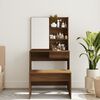 vidaXL Dressing Table with Mirror Brown Oak 74.5x40x141 cm