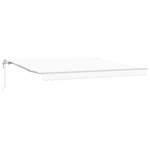 vidaXL Retractable Awning 400 x 300 cm White
