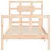vidaXL Bed Frame without Mattress Single Solid Wood Pine