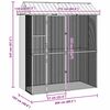 vidaXL Bird Cage Anthracite 215 x 110 x 247 cm Galvanised Steel