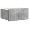 vidaXL Wall-Mounted Bedside Cabinet Concrete Grey 49 x 34.5 x 24 cm