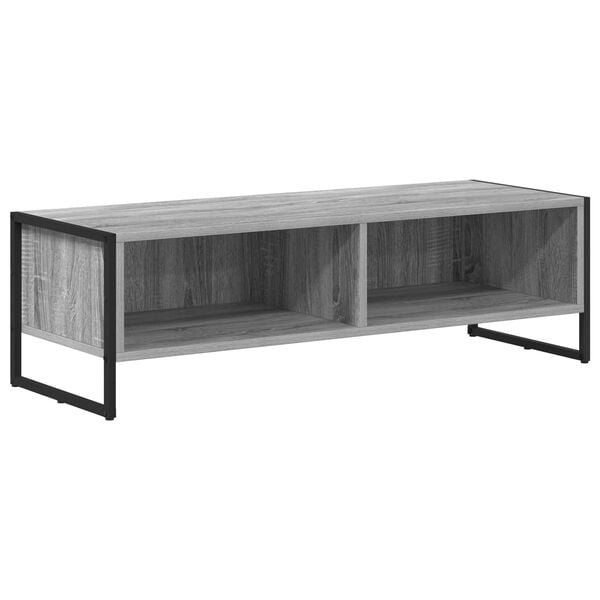 vidaXL TV Cabinet Grey Sonoma 100 x 36.5 x 30.5 cm Engineered Wood