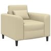 vidaXL Armchair Cream Faux Leather