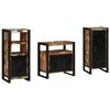 vidaXL Bathroom Furniture Set 3 pcs Multicolour and Black