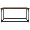vidaXL Coffee Table Brown Oak 80x50x40 cm Engineered Wood and Iron