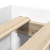 vidaXL Bed Frame without Mattress White 75x190 cm Small Single Engineered Wood