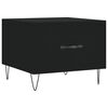 vidaXL Coffee Table Black 50x50x40 cm Engineered Wood