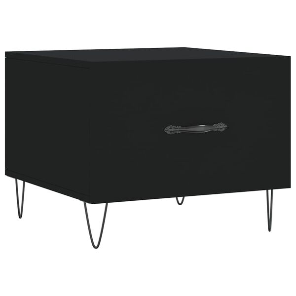 vidaXL Coffee Table Black 50x50x40 cm Engineered Wood