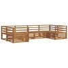 vidaXL Outdoor Sofa Set 6 pcs Natural Solid Acacia Wood
