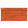 vidaXL Bedside Table Wax Brown 37 x 35 x 18.5 cm Solid pine wood