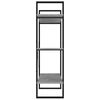 vidaXL Book Cabinet Concrete Grey 100x30x105 cm Engineered Wood