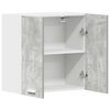 vidaXL Kitchen Wall Cabinet Concrete Grey 60x31x60 cm Engineered Wood